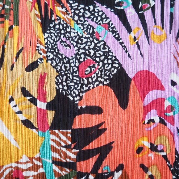 BLEU by Rod Beattie Lets Get Loud Floral Print Cover-Up Spaghetti Strap Maxi - Picture 8 of 10